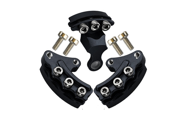 Kyosho Motorcycle NSR500 Aluminum Brake Rotor Mount - 3Pcs Set Black