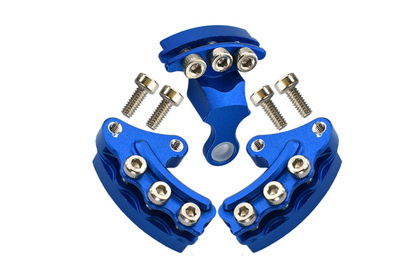 Kyosho Motorcycle NSR500 Aluminum Brake Rotor Mount - 3Pcs Set Blue