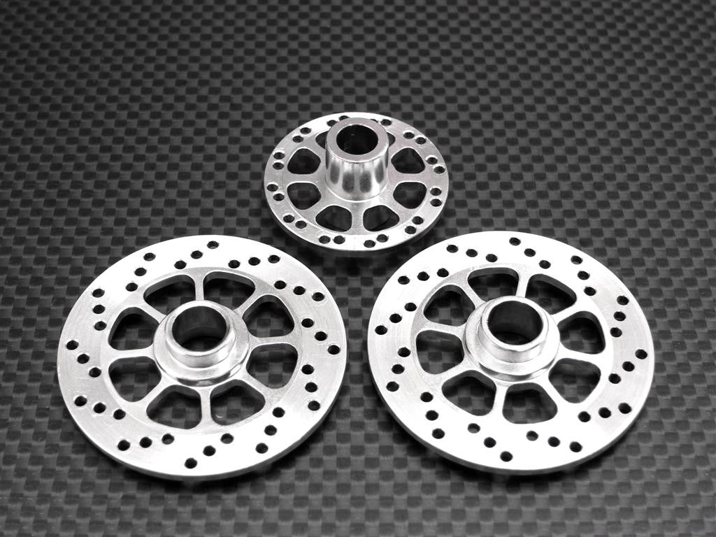 Kyosho Motorcycle NSR500 Aluminum Brake Disk Plate (8 Poles) - 3 Pcs Set Silver