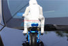 Kyosho Motorcycle NSR500 Aluminum Rear Car Plate - 1Pc Titanium