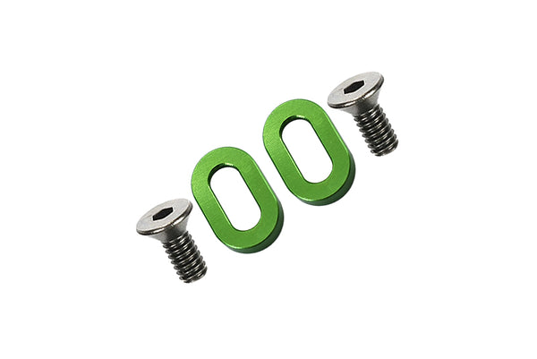 Kyosho Motorcycle NSR500 Aluminum Oval Washer For Gear Box - 2Pcs Green