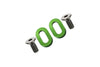 Kyosho Motorcycle NSR500 Aluminum Oval Washer For Gear Box - 2Pcs Green