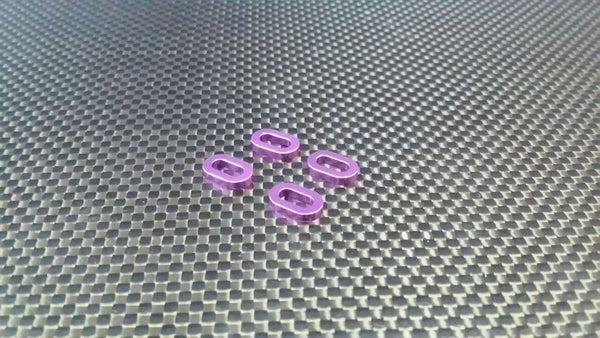 Kyosho Motorcycle NSR500 Aluminum Oval Washer For Gear Box - 2 Pcs Purple
