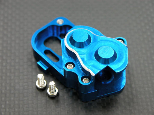 Kyosho Motorcycle NSR500 Aluminum Gear Box With Screws - 1Pc Set Blue