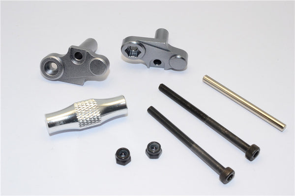 Kyosho Motorcycle NSR500 Aluminum Front Chassis Holder - 1 Set Gray Silver