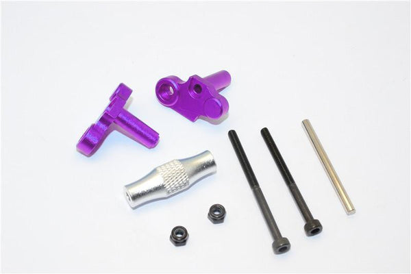 Kyosho Motorcycle NSR500 Aluminum Front Chassis Holder - 1 Set Purple