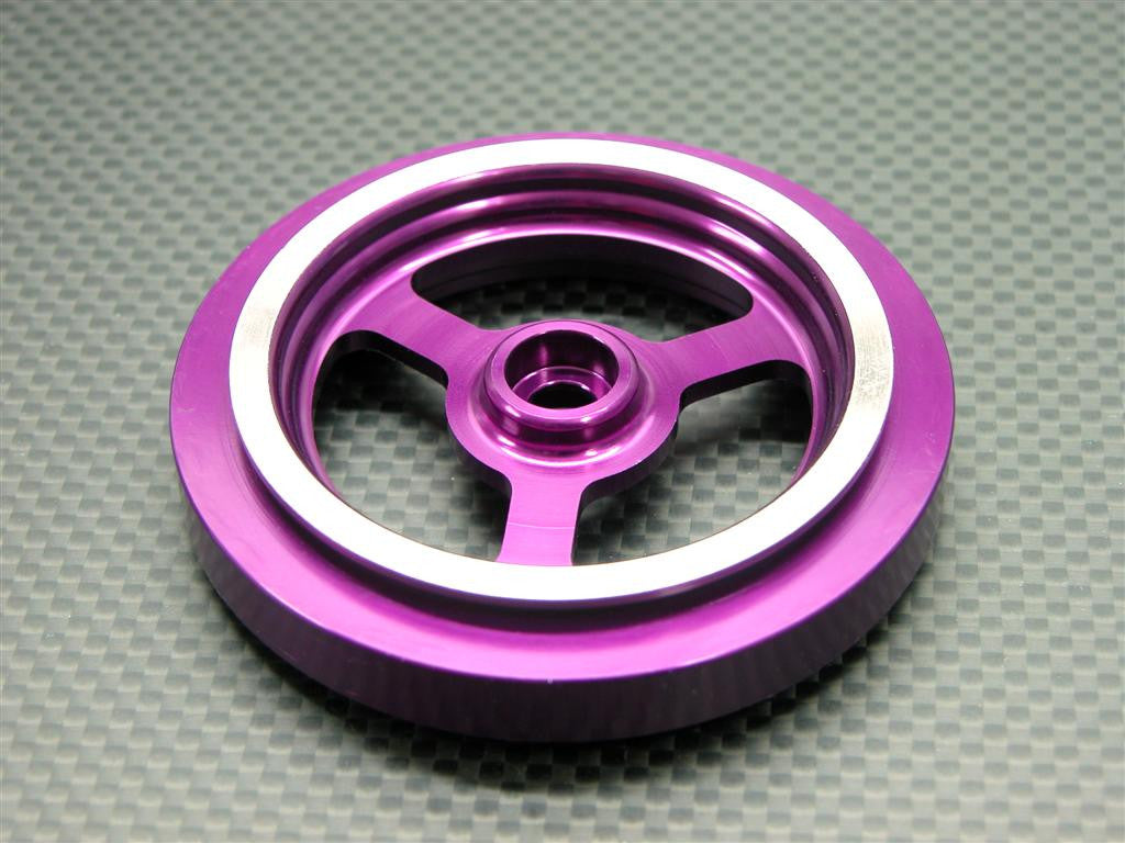 Kyosho Motorcycle NSR500 Aluminum Front Wheel Flat (3H) - 1Pc Purple
