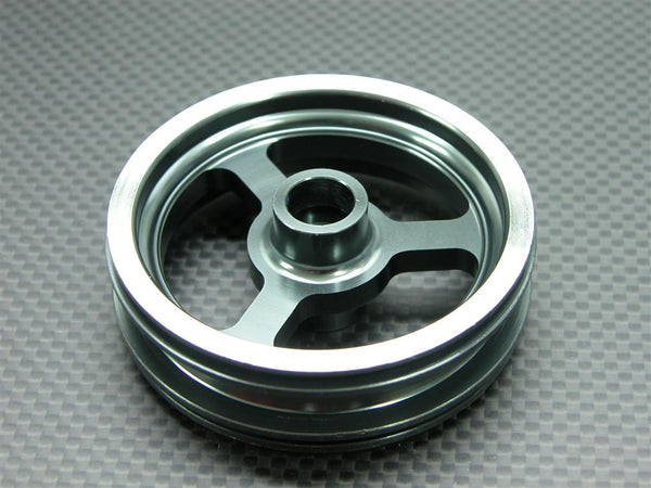 Kyosho Motorcycle NSR500 Aluminum Rear Wheel Flat (3H) - 1Pc Gray Silver