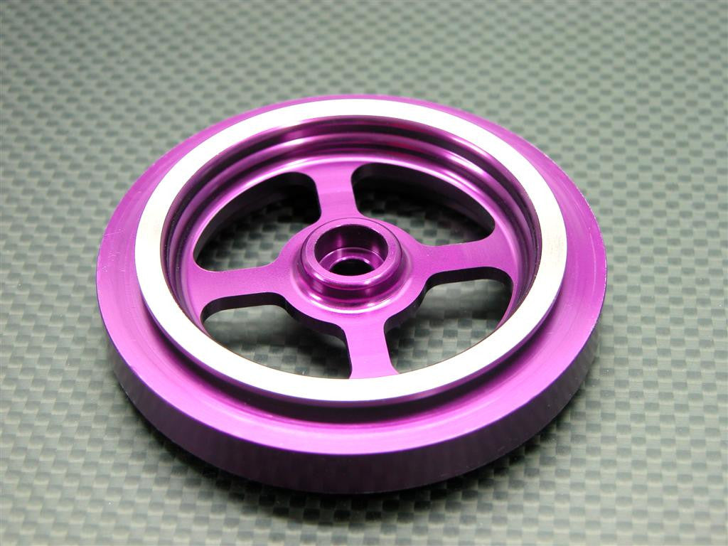 Kyosho Motorcycle NSR500 Aluminum Front Wheel Flat (4H) - 1Pc Purple