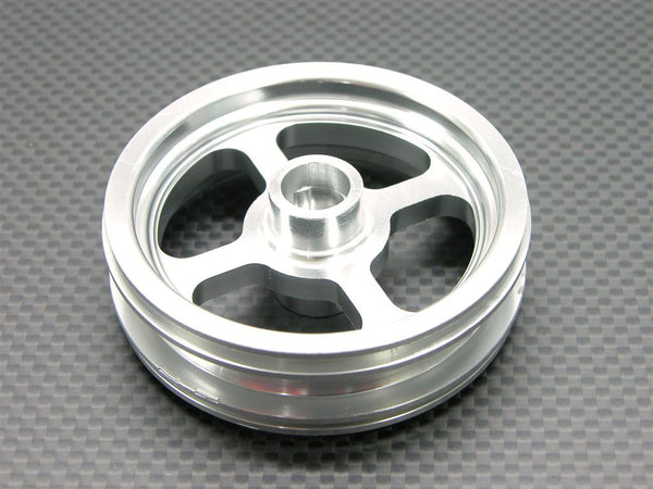 Kyosho Motorcycle NSR500 Aluminum Rear Wheel Flat (4H) - 1Pc Silver