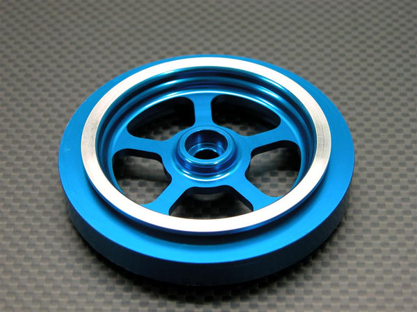 Kyosho Motorcycle NSR500 Aluminum Front Wheel Flat (5H) - 1Pc Blue