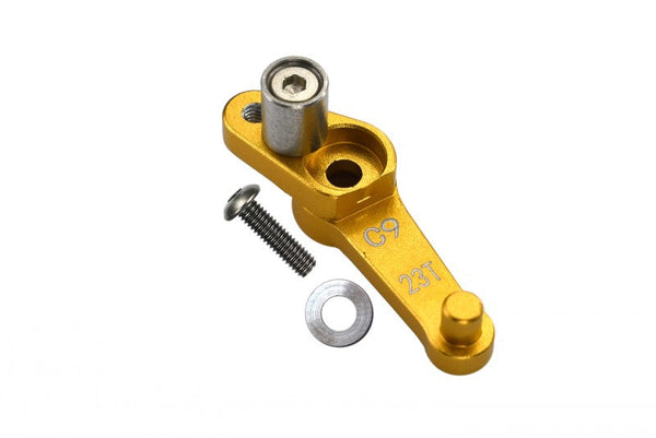 Aluminium Servo Arm 23T (C9) For 1/8 Kyosho Motorcycle NSR500 - 1Pc Set Gold
