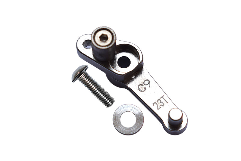 Kyosho Motorcycle NSR500 Aluminum Servo Arm 23T (C9) - 1Pc Set Silver