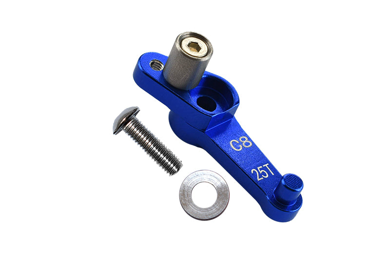 Kyosho Motorcycle NSR500 Kyosho Motorcycle NSR500 Aluminum Servo Arm 25T (C8) - 1Pc Set Blue