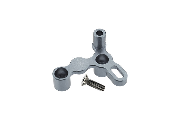 Kyosho Motorcycle NSR500 Aluminum Motor Connecting Mount - 1Pc Set Gray Silver