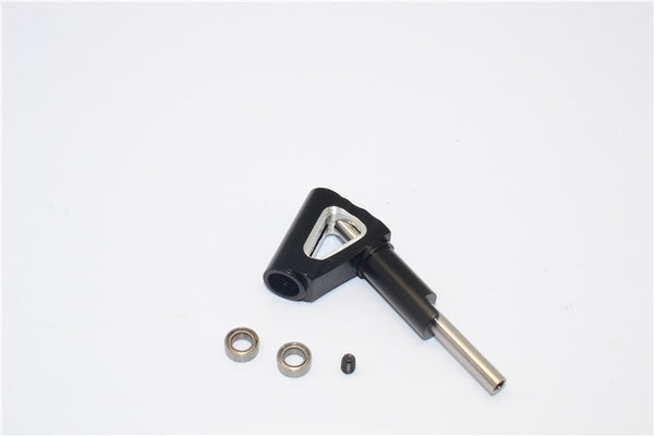 Kyosho Motorcycle NSR500 Aluminum Steering Post With Bearings - 1Pc Set Black