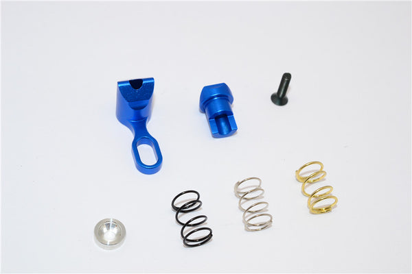 Kyosho Motorcycle NSR500 Aluminum Steering Assembly - 2Pcs Blue
