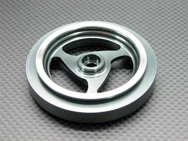 Kyosho Motorcycle NSR500 Aluminum Front Wheel (3 Swirl) - 1Pc Silver