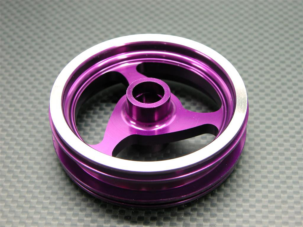 Kyosho Motorcycle NSR500 Aluminum Rear Wheel (3 Swirl) - 1Pc Purple