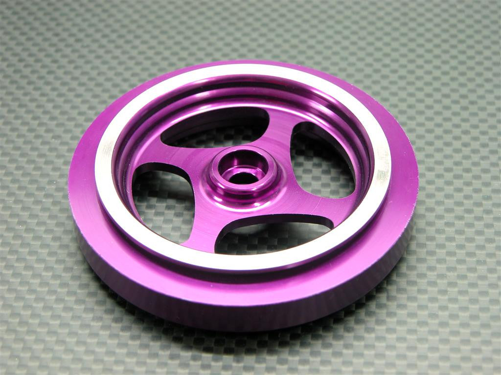 Kyosho Motorcycle NSR500 Aluminum Front Wheel (4 Swirl) - 1Pc Purple