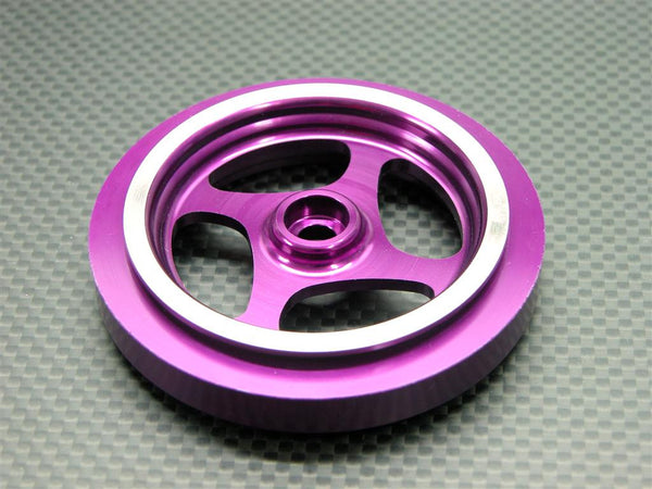 Kyosho Motorcycle NSR500 Aluminum Front Wheel (4 Swirl) - 1Pc Purple