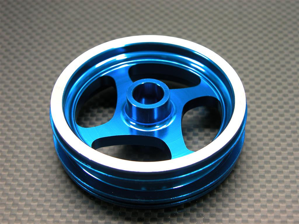 Kyosho Motorcycle NSR500 Aluminum Rear Wheel (4 Swirl) - 1Pc Blue