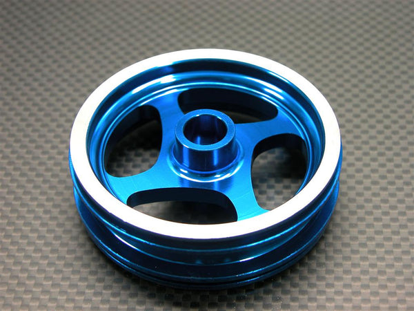 Kyosho Motorcycle NSR500 Aluminum Rear Wheel (4 Swirl) - 1Pc Blue