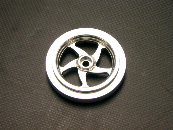 Kyosho Motorcycle NSR500 Aluminum Front Wheel (5 Swirl) - 1Pc Silver