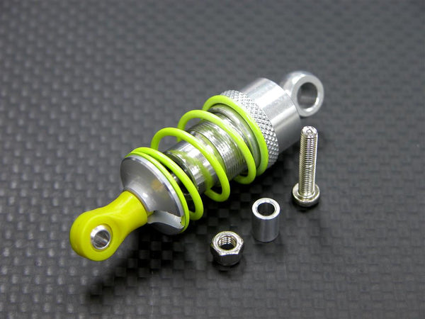 Kyosho Motorcycle NSR500 Aluminum Drive Shock With Screw & Aluminum Collars - 1Pc Set Silver