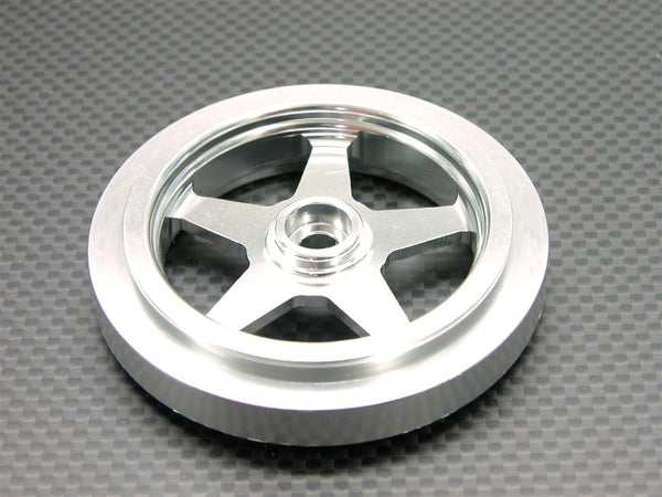 Kyosho Motorcycle NSR500 Aluminum Front Wheel - Star Shape - 1Pc Silver