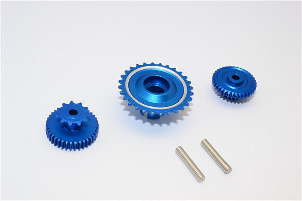 Kyosho Motorcycle NSR500 Aluminum Wheel Gear Assembly (52T+53T+55T) - 3Pcs Set Blue