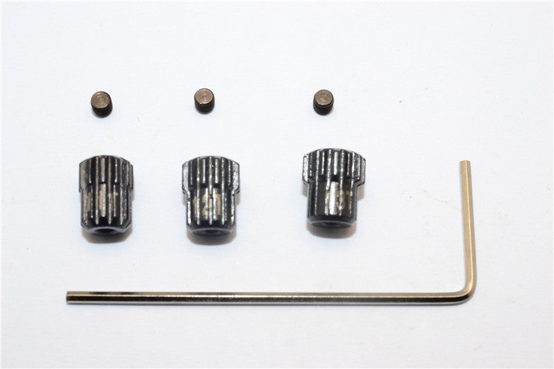 Kyosho Motorcycle NSR500 Steel #45 Motor Gear (11T, 12T, 13T) - 3Pcs Set Black