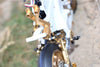 Kyosho Motorcycle NSR500 Aluminum Seat Mount - 3Pcs Set Blue