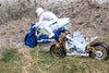 Kyosho Motorcycle NSR500 Aluminum Seat Mount - 3Pcs Set Titanium