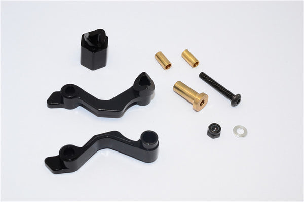 Kyosho Motorcycle NSR500 Aluminum Seat Mount - 3Pcs Set Black