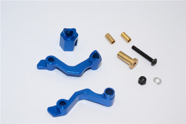 Kyosho Motorcycle NSR500 Aluminum Seat Mount - 3Pcs Set Blue