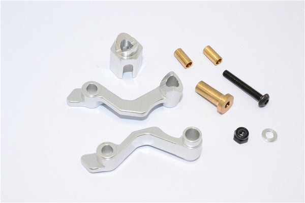 Kyosho Motorcycle NSR500 Aluminum Seat Mount - 3Pcs Set Silver