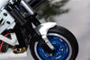 Kyosho Motorcycle NSR500 Aluminum Front Wheel Fender Xl - 1Pc Set Titanium