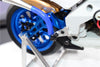 Kyosho Motorcycle NSR500 Aluminum Footrest - 1Pr Set Blue