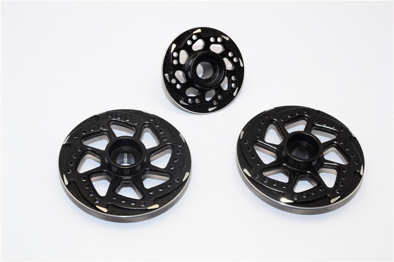Kyosho Motorcycle NSR500 Aluminum Brake Disk Plate (8 Poles) - 3Pcs Set Black