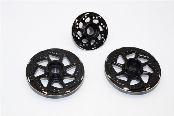 Kyosho Motorcycle NSR500 Aluminum Brake Disk Plate (8 Poles) - 3Pcs Set Black
