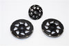 Kyosho Motorcycle NSR500 Aluminum Brake Disk Plate (8 Poles) - 3Pcs Set Black