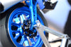 Kyosho Motorcycle NSR500 Aluminum Brake Disk Plate (Swirl 8 Poles) - 3Pcs Set Blue