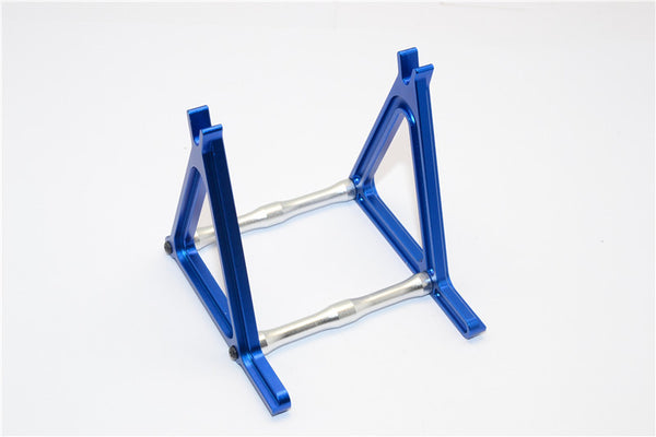 Kyosho Motorcycle NSR500 Aluminum Rear Wheel Holder - 1 Set Blue