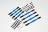 Gmade Komodo Aluminum 4mm Anti-Thread Upper+Lower Link Parts - 8Pcs Set Blue