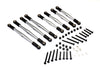 Gmade Komodo Aluminum 4mm Anti-Thread Upper+Lower Link Parts - 8Pcs Set Gray Silver