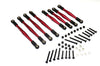Gmade Komodo Aluminum 4mm Anti-Thread Upper+Lower Link Parts - 8Pcs Set Red