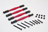 Gmade Komodo Aluminum 4mm Anti-Thread Upper Link Parts - 4Pcs Set Red