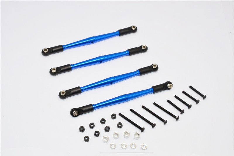 Gmade Komodo Aluminum 4mm Anti-Thread Lower Link Parts - 4Pcs Set Blue