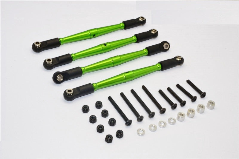 Gmade Komodo Aluminum 4mm Anti-Thread Lower Link Parts - 4Pcs Set Green